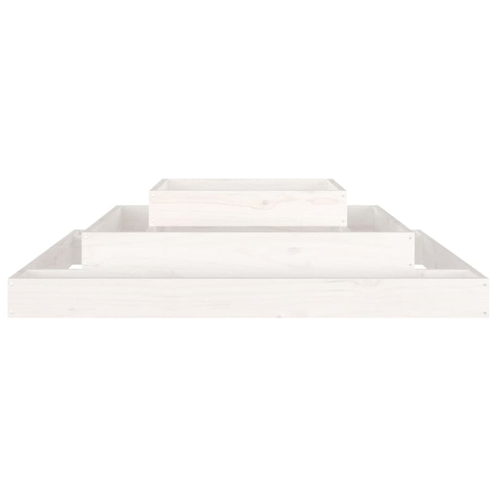 plantekasse 110x110x27 cm massivt fyrretræ hvid