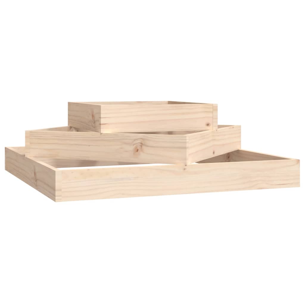 plantekasse 83x83x27 cm massivt fyrretræ
