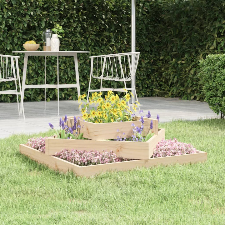 plantekasse 83x83x27 cm massivt fyrretræ