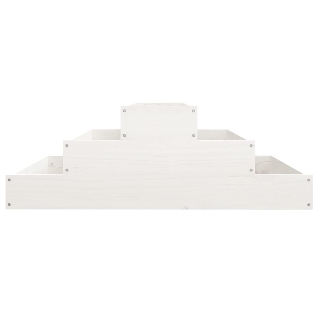 plantekasse 80x80x27 cm massivt fyrretræ hvid