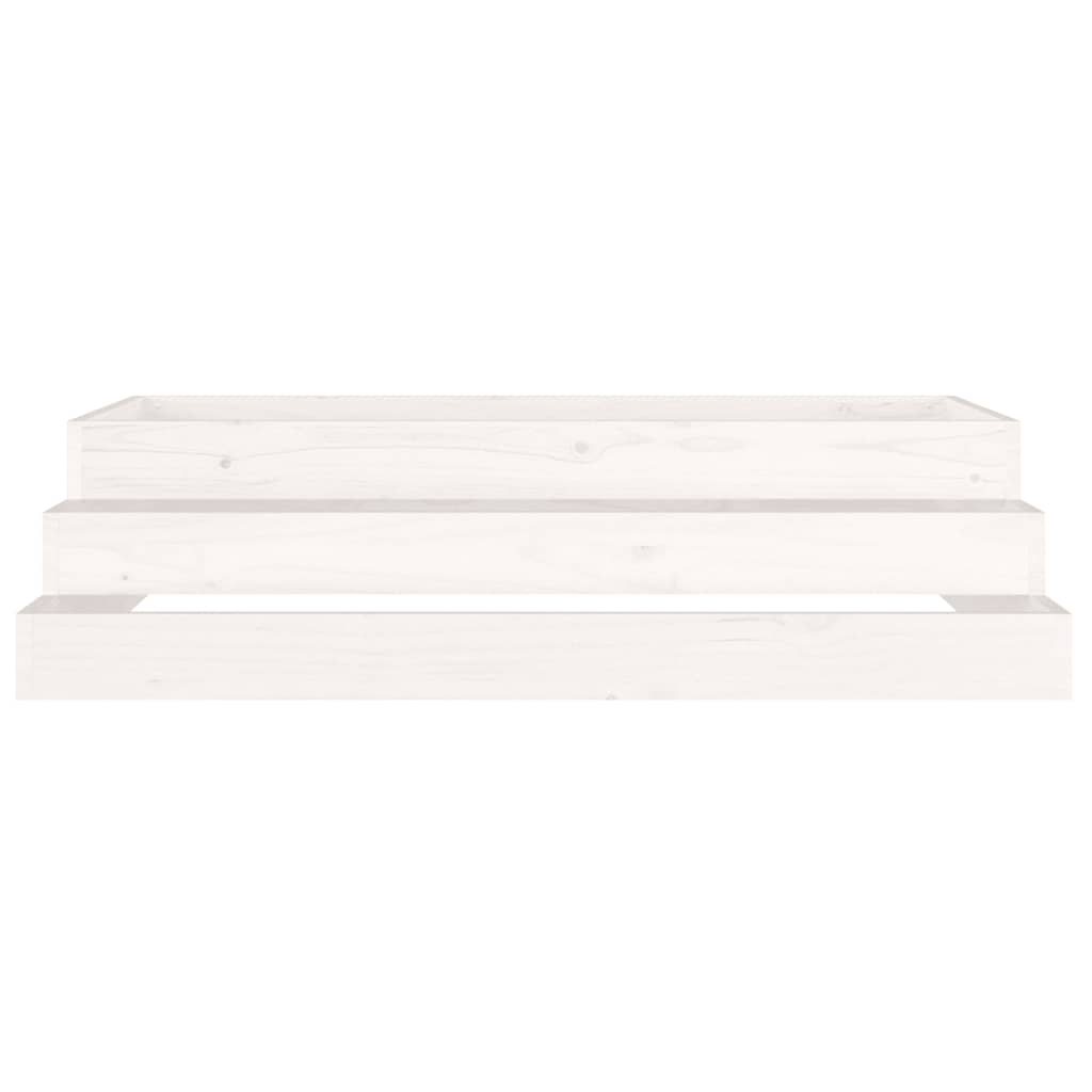 plantekasse 110x110x27 cm massivt fyrretræ hvid
