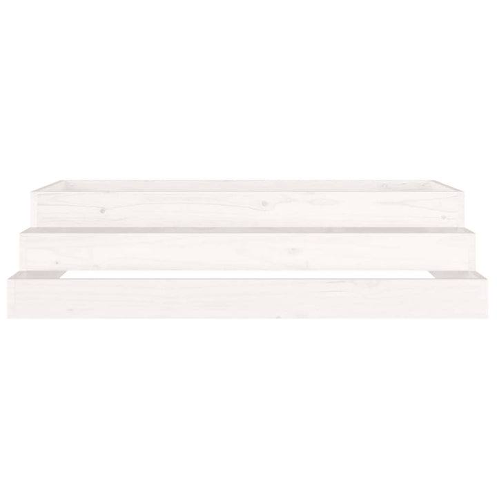 plantekasse 110x110x27 cm massivt fyrretræ hvid