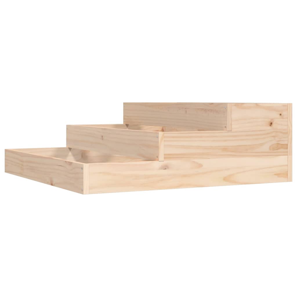 plantekasse 78x78x27 cm massivt fyrretræ