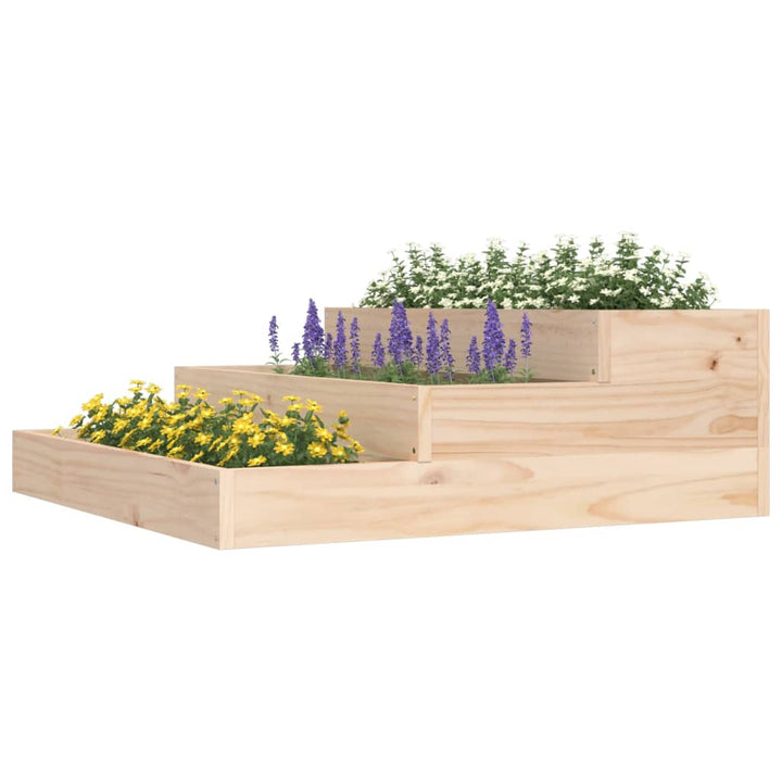 plantekasse 78x78x27 cm massivt fyrretræ
