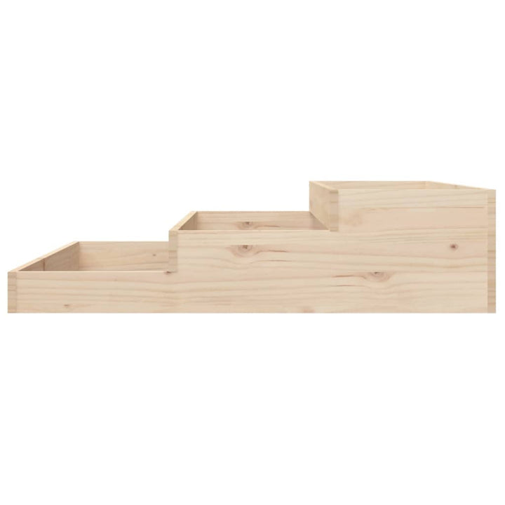 plantekasse 107x107x27 cm massivt fyrretræ