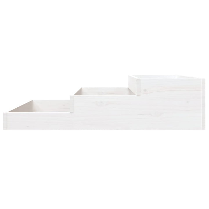 plantekasse 107x107x27 cm massivt fyrretræ hvid