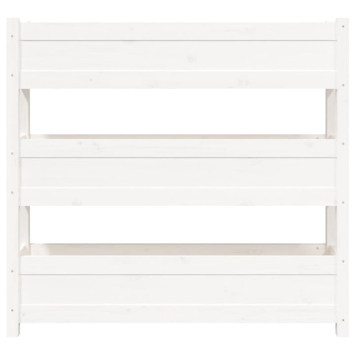 plantekasse 112x25x104,5 cm massivt fyrretræ hvid