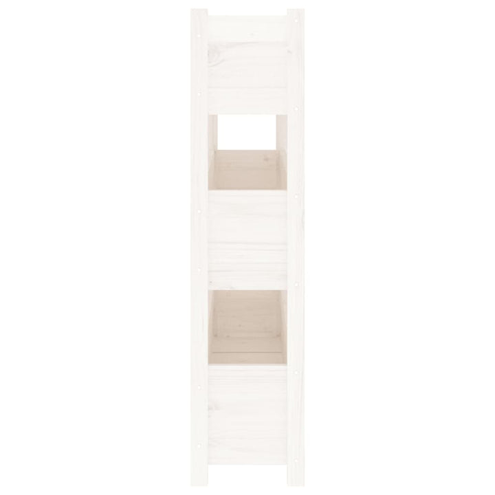 plantekasse 112x25x104,5 cm massivt fyrretræ hvid