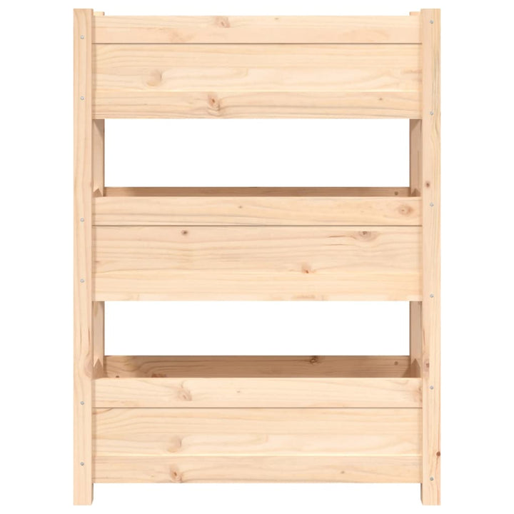 plantekasse 77x25x104,5 cm massivt fyrretræ