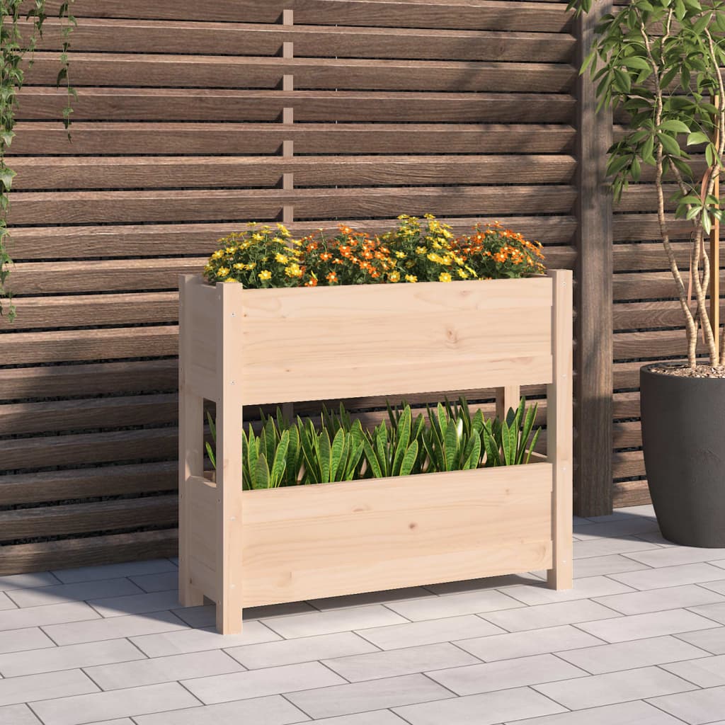 plantekasse 77x25x66 cm massivt fyrretræ