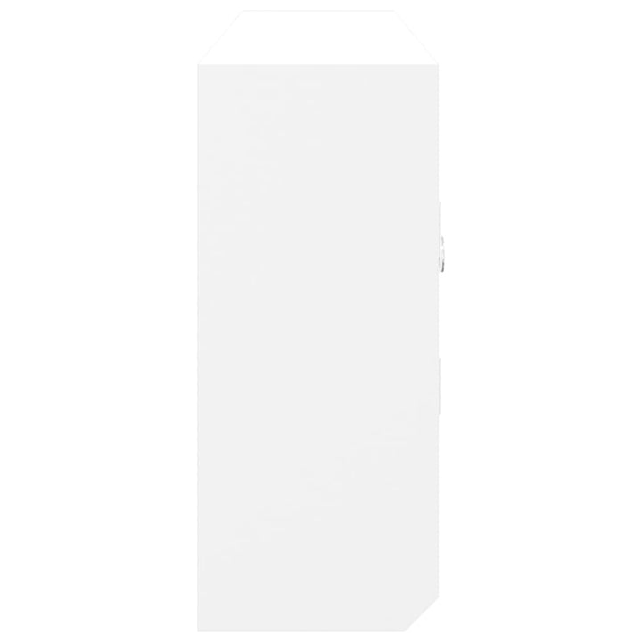 nøgleskab 40x8,5x20 cm konstrueret træ og stål hvid