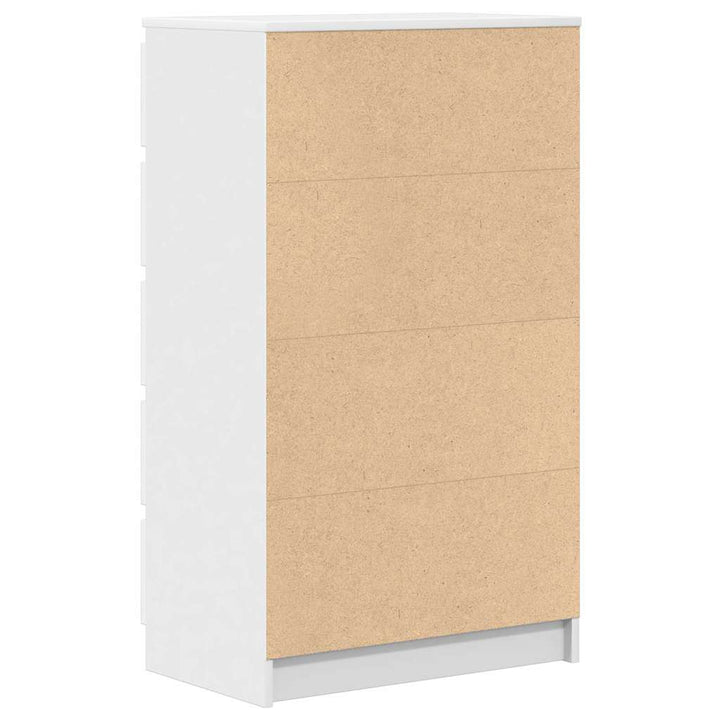 skuffeskab 60x36x103 cm konstrueret træ hvid