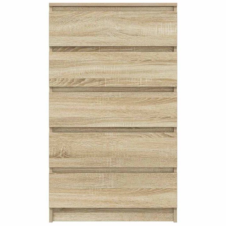kommode 60x36x103 cm konstrueret træ sonoma-eg