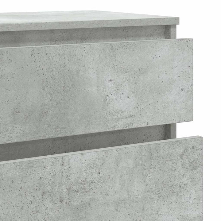 skuffeskab 60x36x103 cm konstrueret træ betongrå