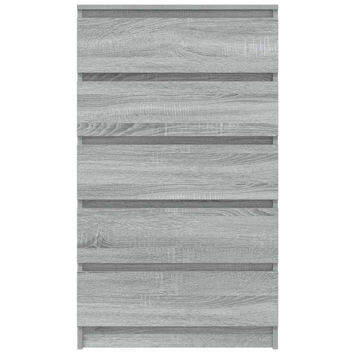 kommode 60x36x103 cm konstrueret træ grå sonoma-eg