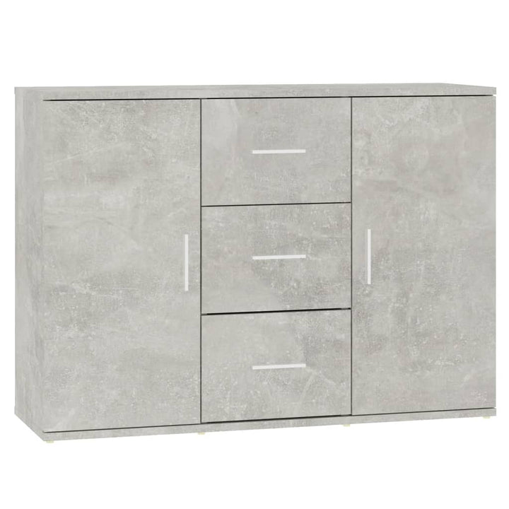 skænk 91x29,5x65 cm konstrueret træ betongrå