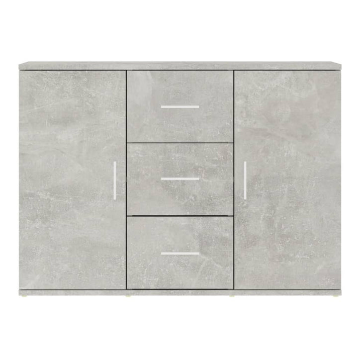skænk 91x29,5x65 cm konstrueret træ betongrå