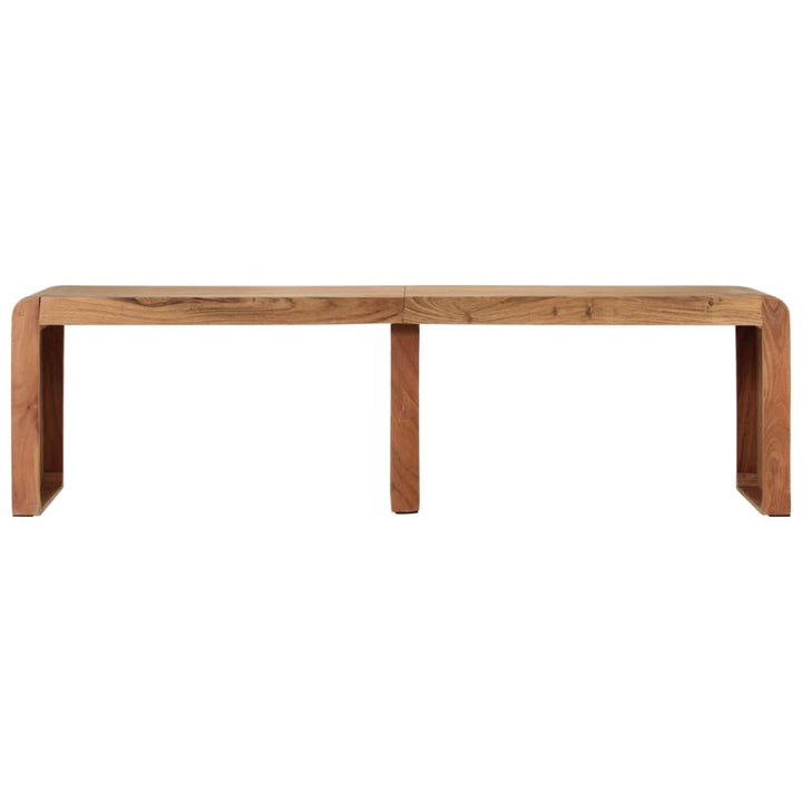 bænk 160x38x45 cm massivt akacietræ