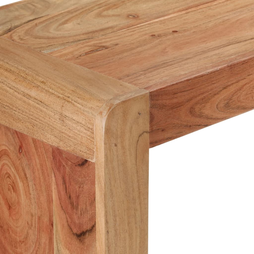 konsolbord 110x30x76 cm massivt akacietræ