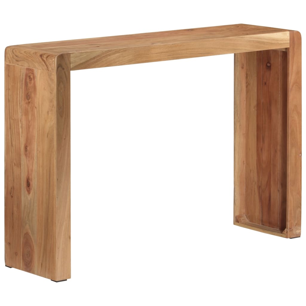 konsolbord 110x30x76 cm massivt akacietræ