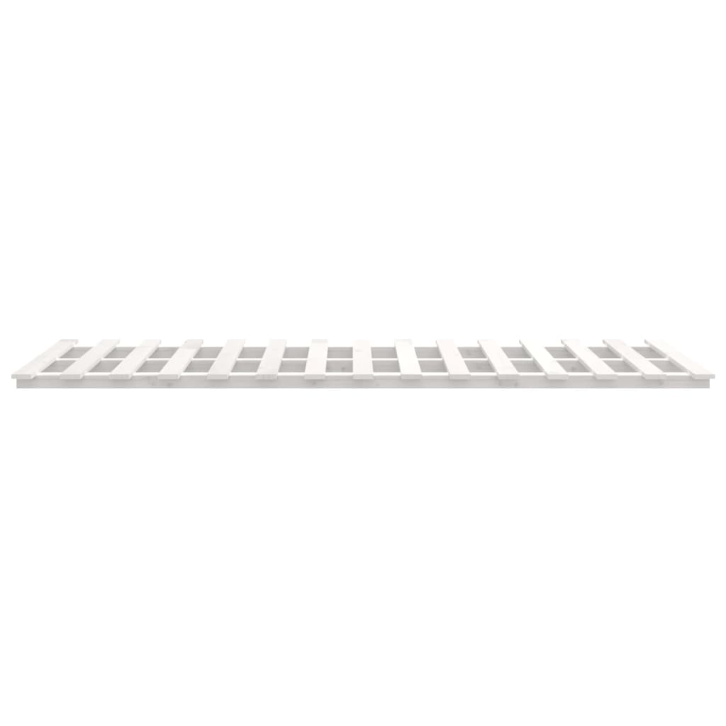sengeramme 140x200 cm massivt fyrretræ hvid