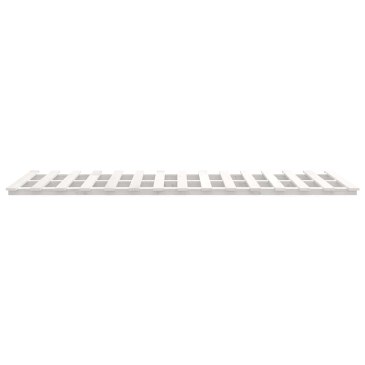 sengeramme 140x200 cm massivt fyrretræ hvid