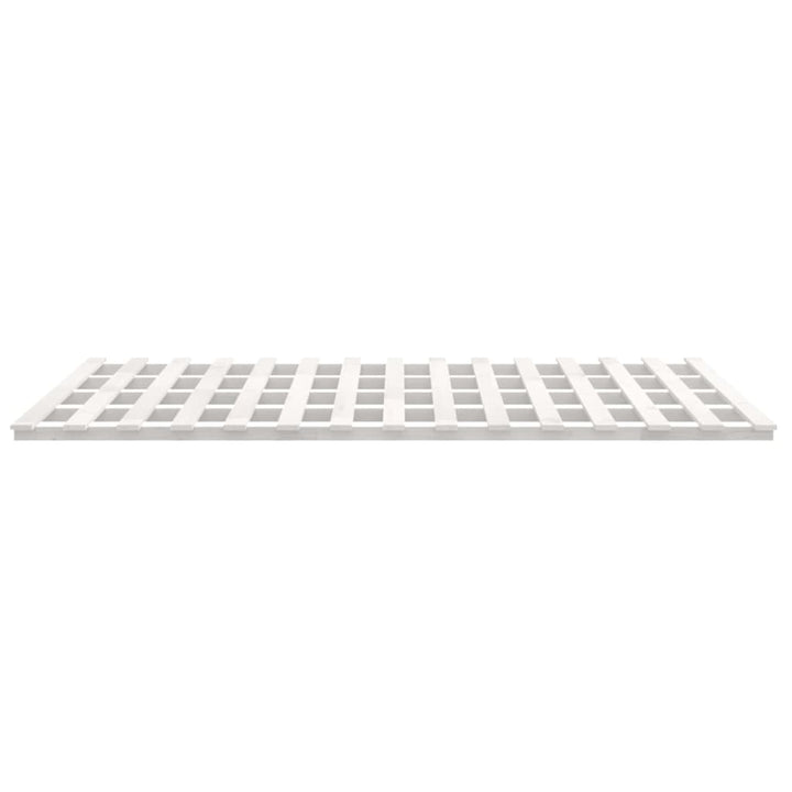 sengeramme 180x200 cm massivt fyrretræ hvid