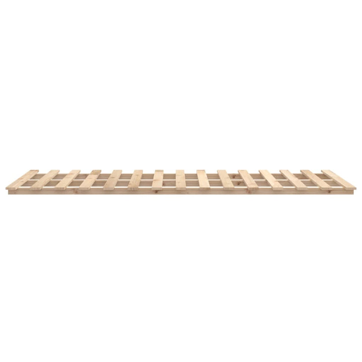 sengestel 75x190 cm massivt fyrretræ sort