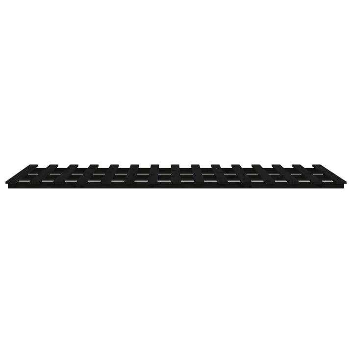 sengestel 75x190 cm massivt fyrretræ sort