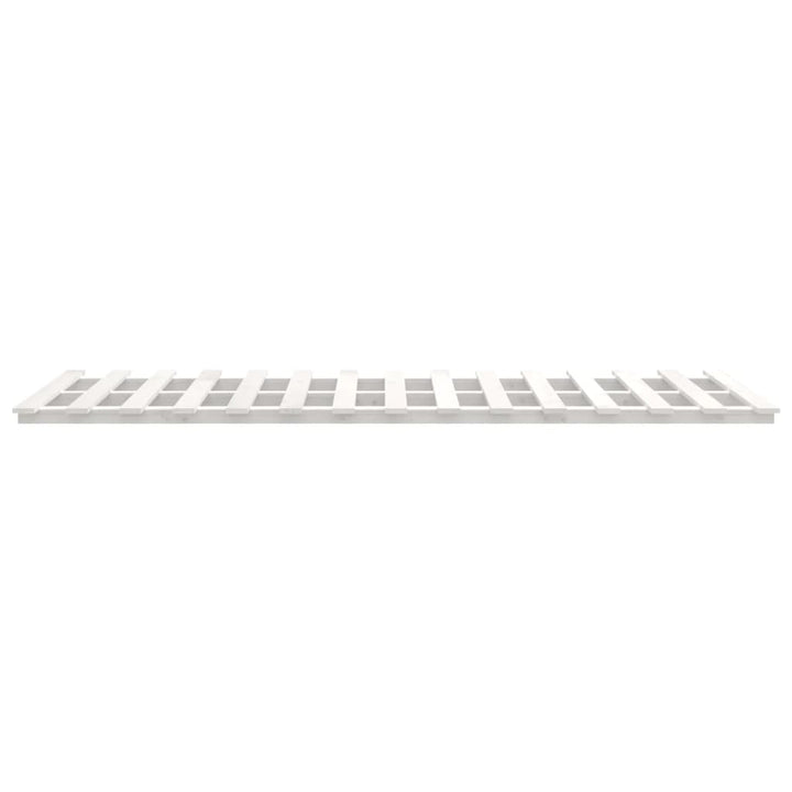sengeramme 120x190 cm massivt fyrretræ hvid