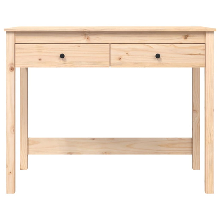 skrivebord med skuffer 100x50x78 cm massivt fyrretræ