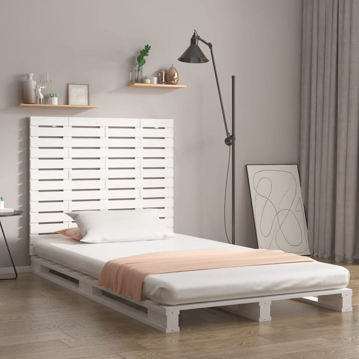 sengegavl 106x3x91,5 cm massivt fyrretræ hvid