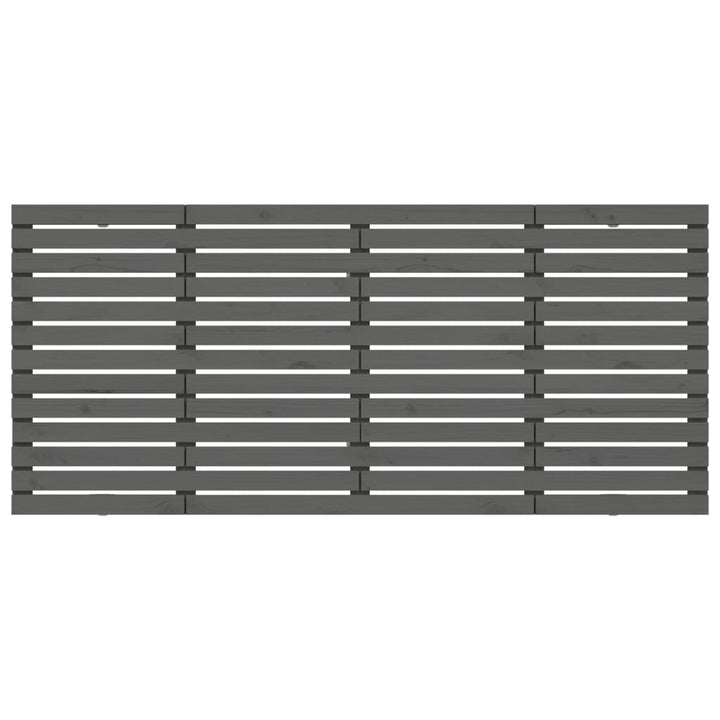 sengegavl 206x3x91,5 cm massivt fyrretræ grå