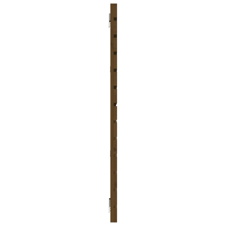 sengegavl 206x3x91,5 cm massivt fyrretræ gyldenbrun