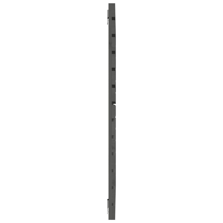 sengegavl 96x3x91,5 cm massivt fyrretræ grå
