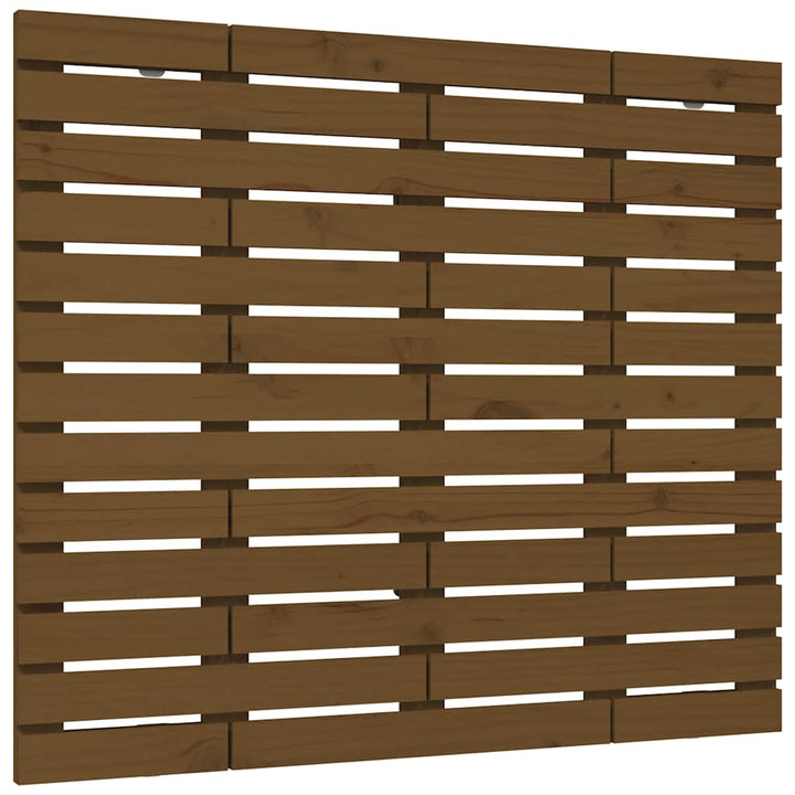 sengegavl 96x3x91,5 cm massivt fyrretræ gyldenbrun