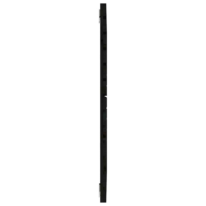 sengegavl 96x3x91,5 cm massivt fyrretræ sort