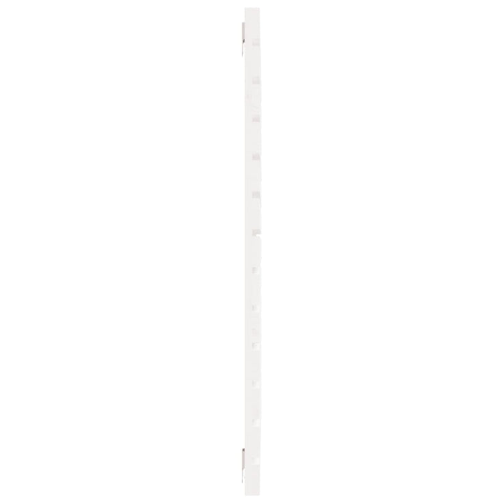 sengegavl 126x3x91,5 cm massivt fyrretræ hvid