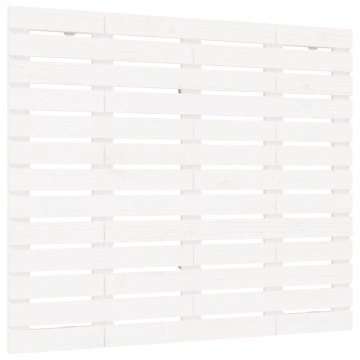 sengegavl 146x3x91,5 cm massivt fyrretræ hvid