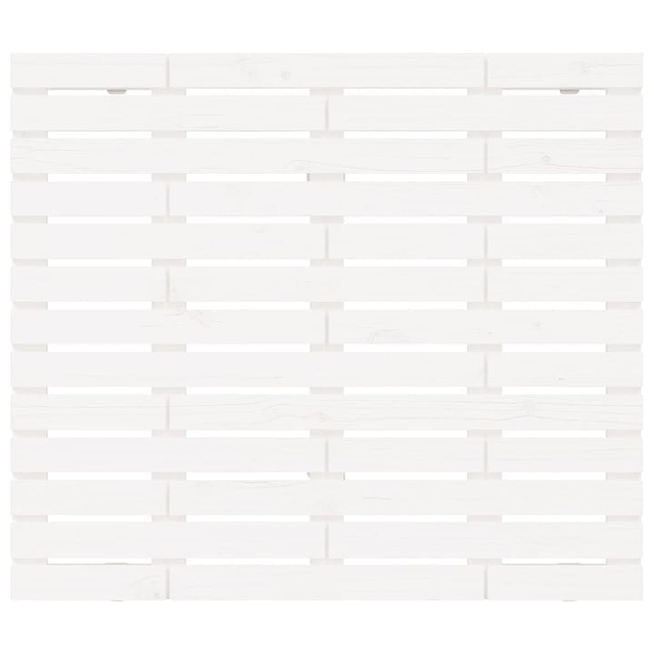 sengegavl 146x3x91,5 cm massivt fyrretræ hvid