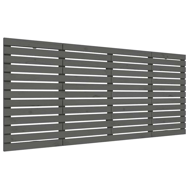 sengegavl 156x3x91,5 cm massivt fyrretræ grå