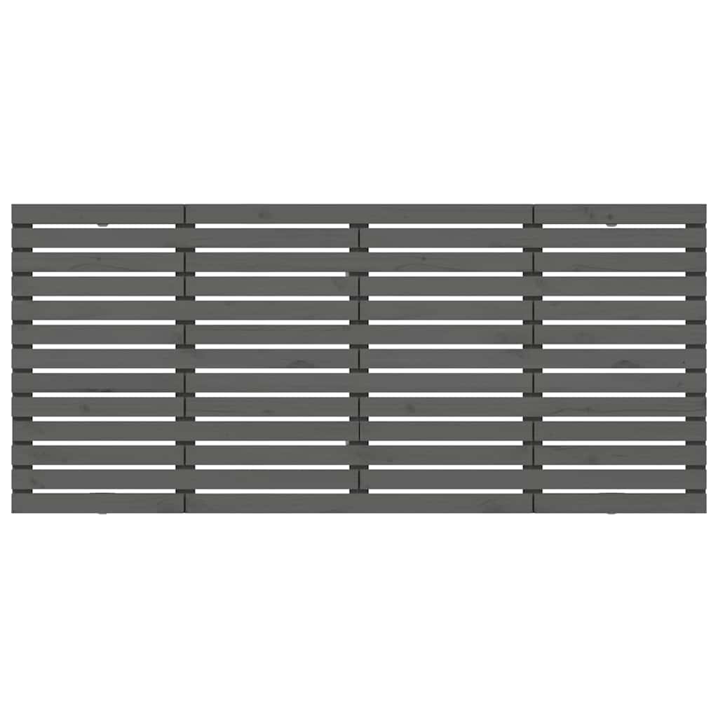 sengegavl 156x3x91,5 cm massivt fyrretræ grå