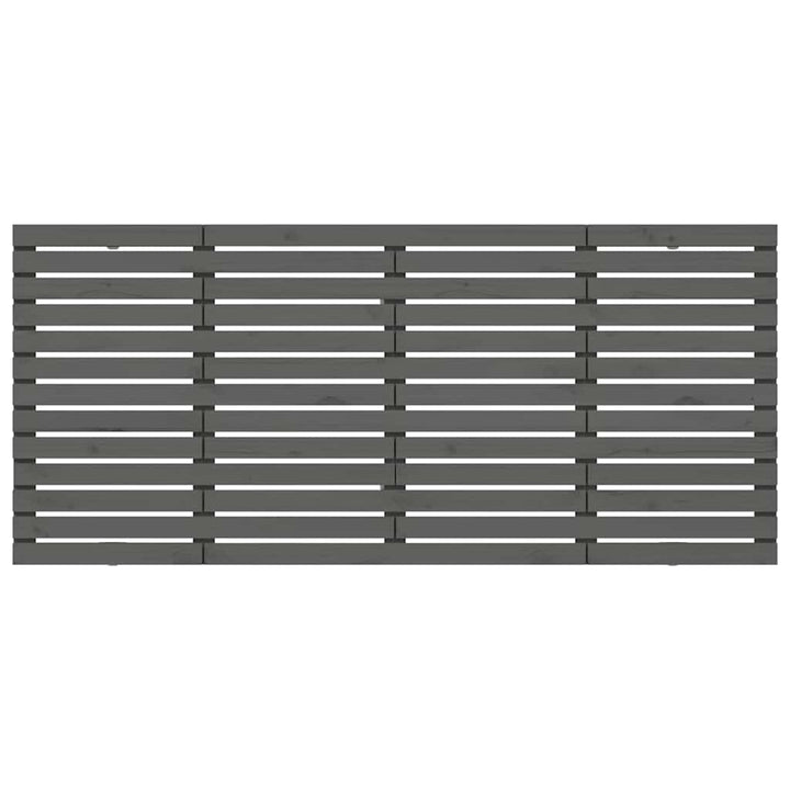sengegavl 156x3x91,5 cm massivt fyrretræ grå