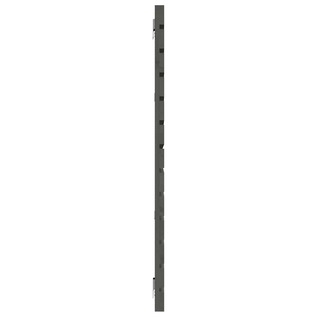 sengegavl 156x3x91,5 cm massivt fyrretræ grå