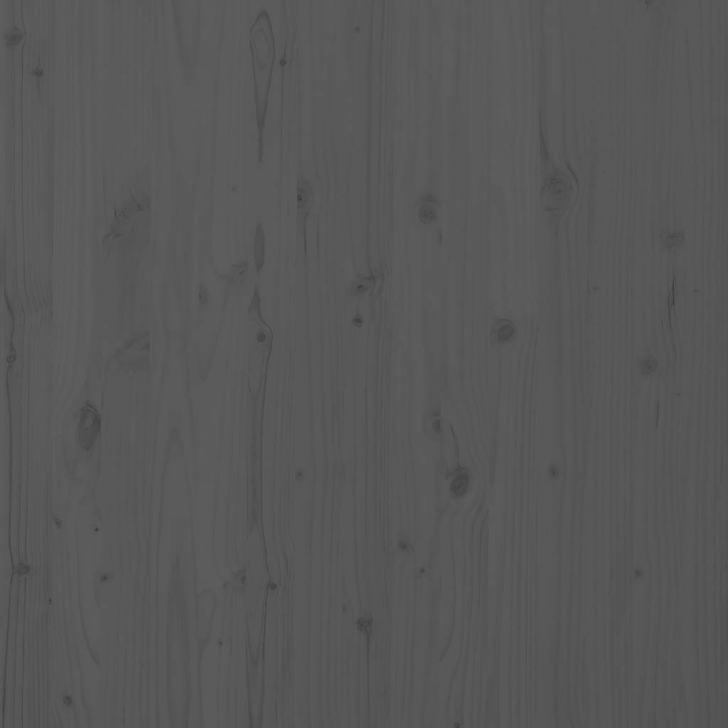 sengegavl 156x3x91,5 cm massivt fyrretræ grå