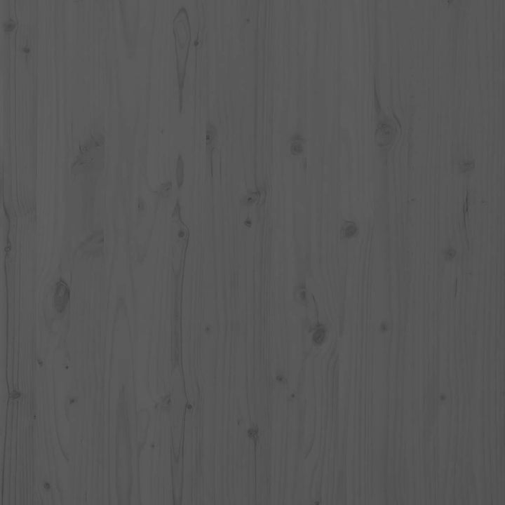 sengegavl 156x3x91,5 cm massivt fyrretræ grå