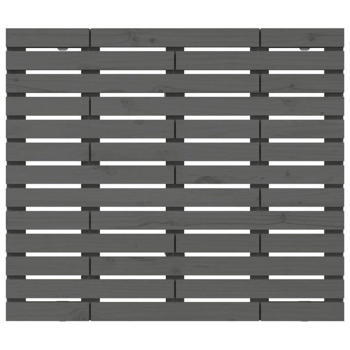 sengegavl 81x3x91,5 cm massivt fyrretræ grå