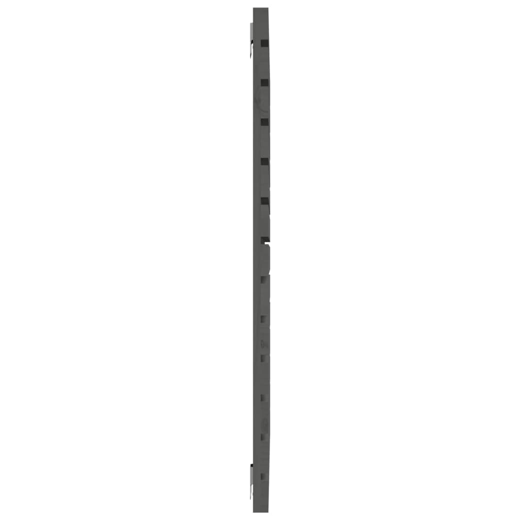 sengegavl 81x3x91,5 cm massivt fyrretræ grå