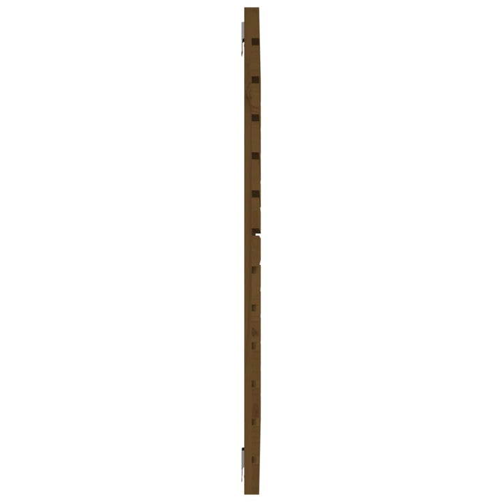 sengegavl 81x3x91,5 cm massivt fyrretræ gyldenbrun