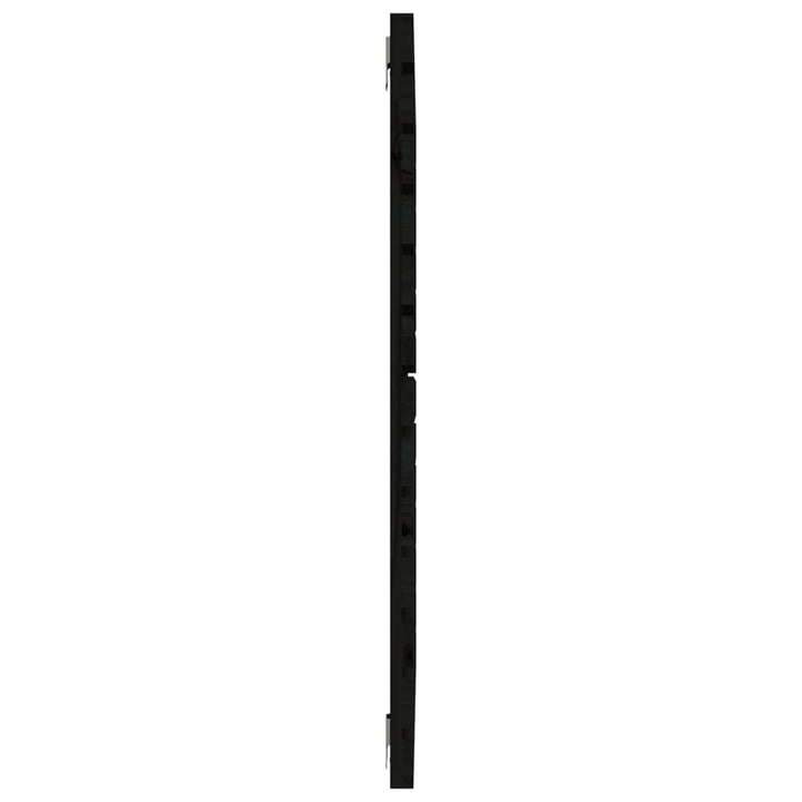 sengegavl 81x3x91,5 cm massivt fyrretræ sort